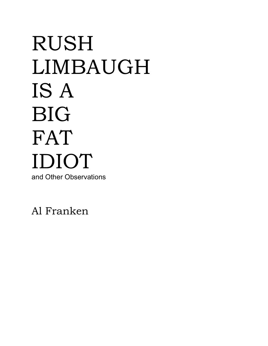 Cover of LIMBAUGH