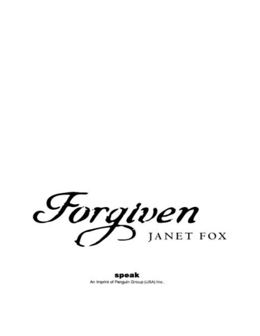 Cover of Forgiven