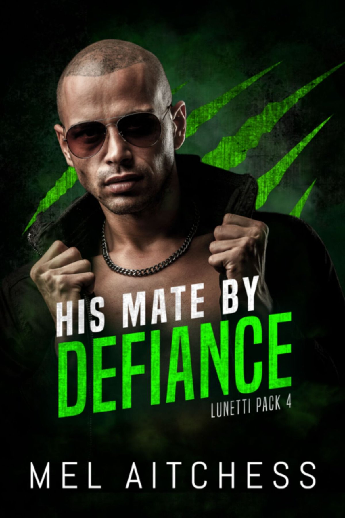 Cover of His Mate By Defiance: MM Mafia Shifter PNR (Lunetti Pack Book 4)