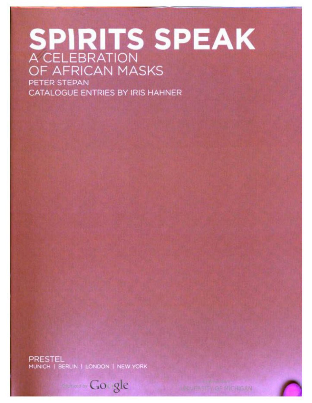 Cover of Sprits Speak