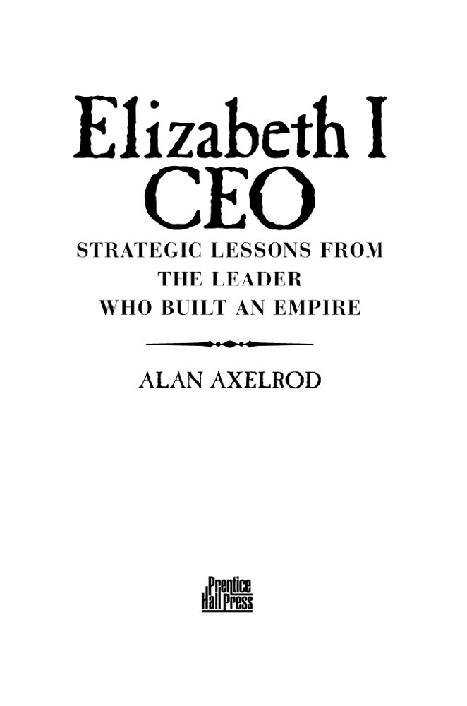 Cover of Elizabeth I CEO