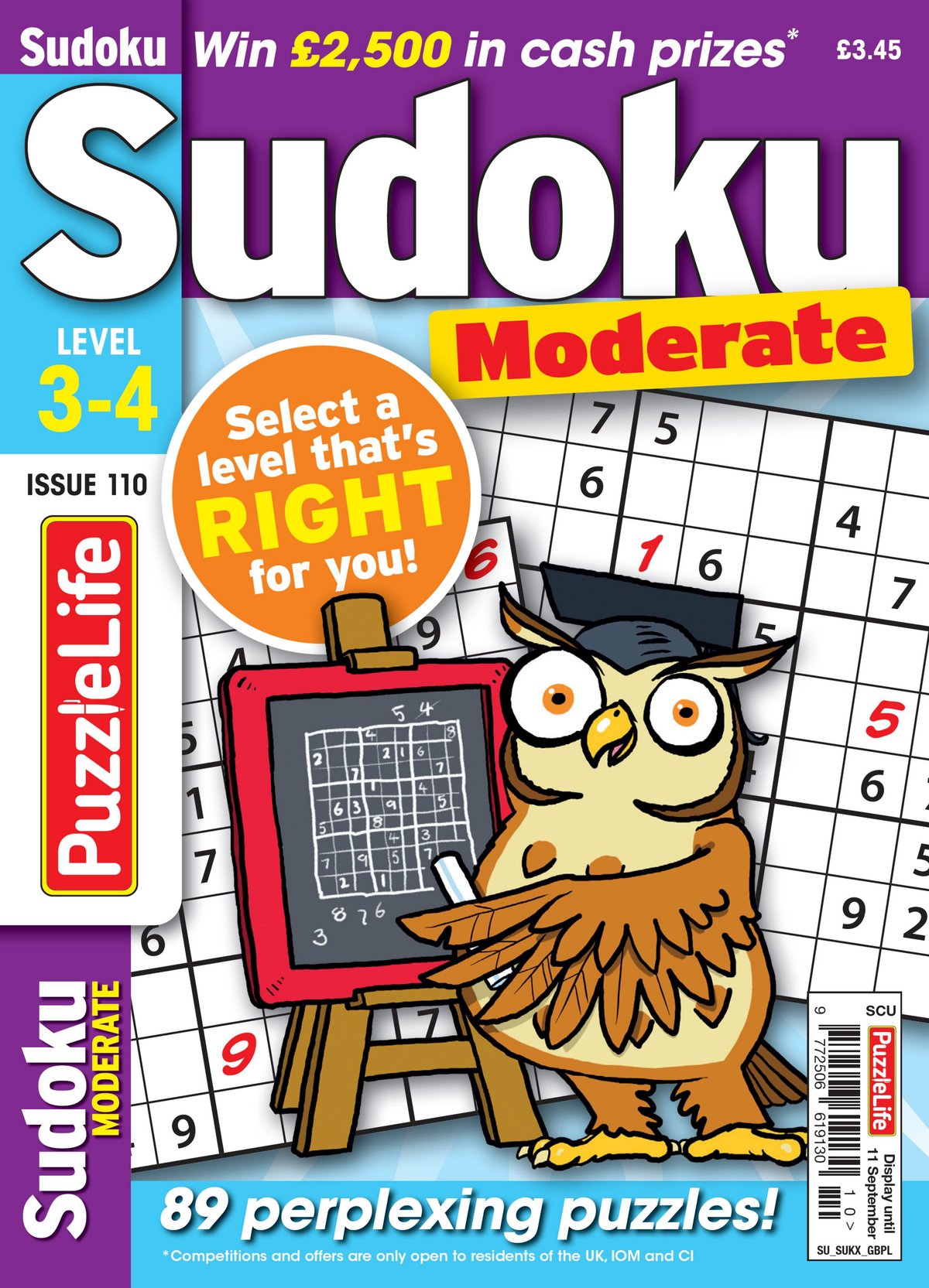 Cover of Puzzlelife Sudoku Moderate (2025)