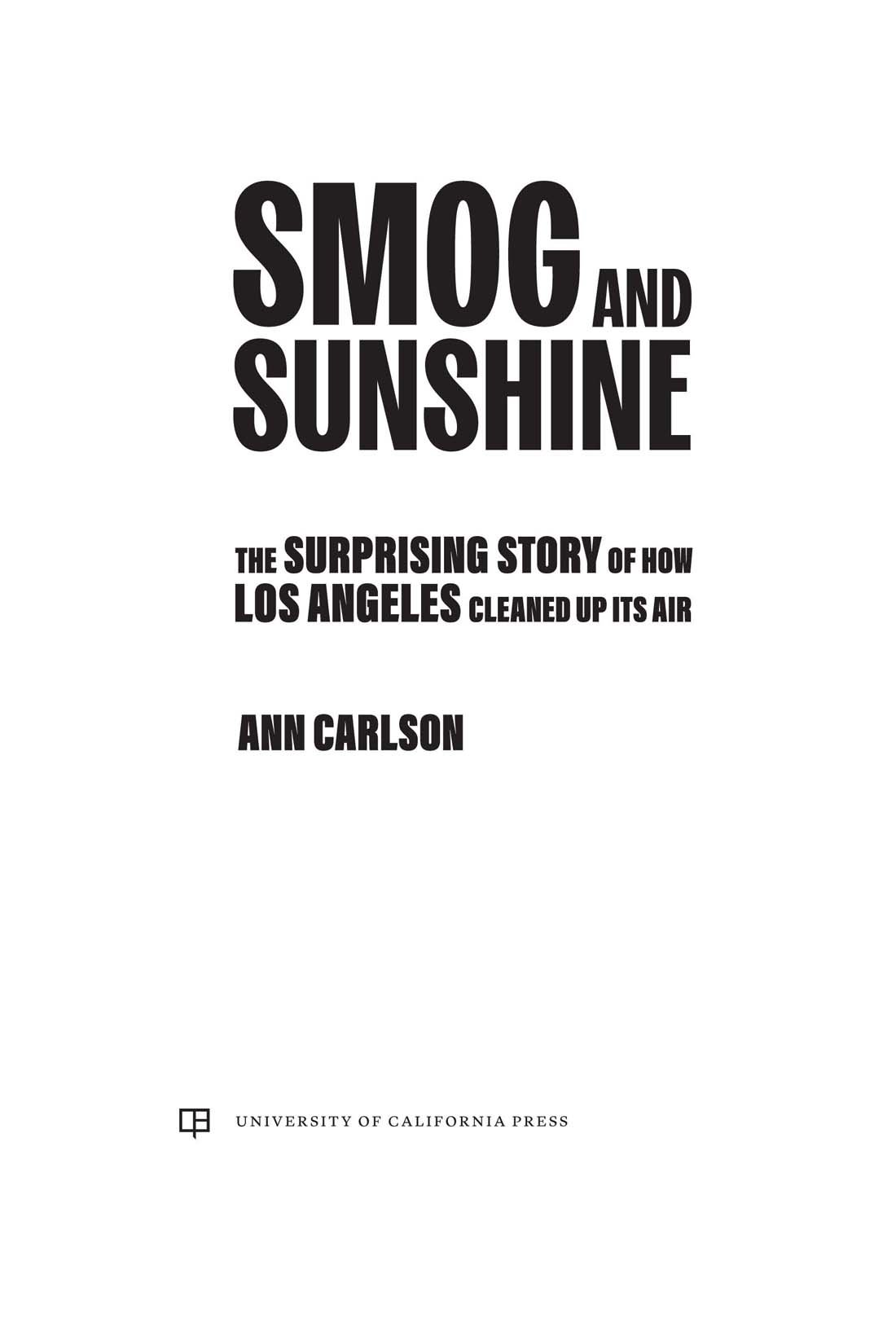 Cover of Smog and Sunshine