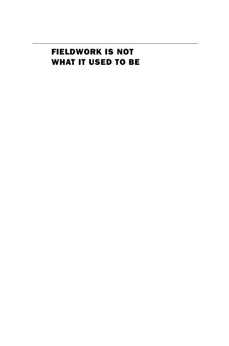 Cover of FIELDWORK IS NOT