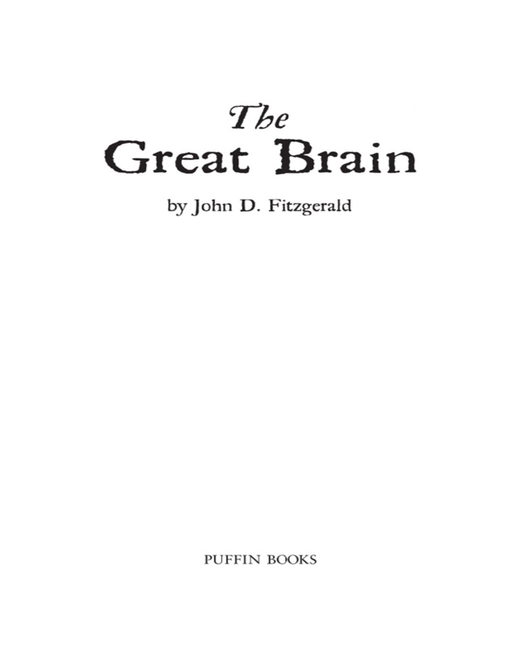 Cover of The Great Brain