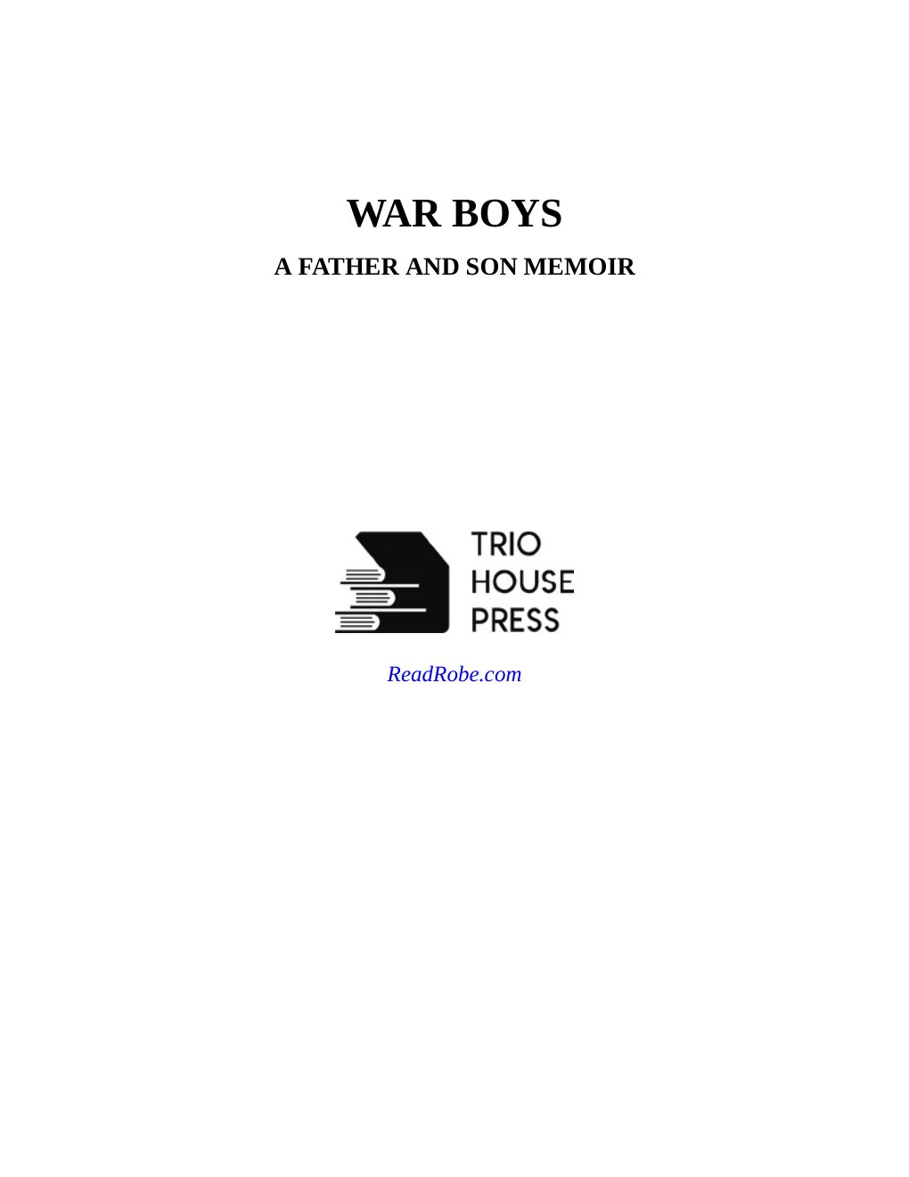 Cover of War Boys