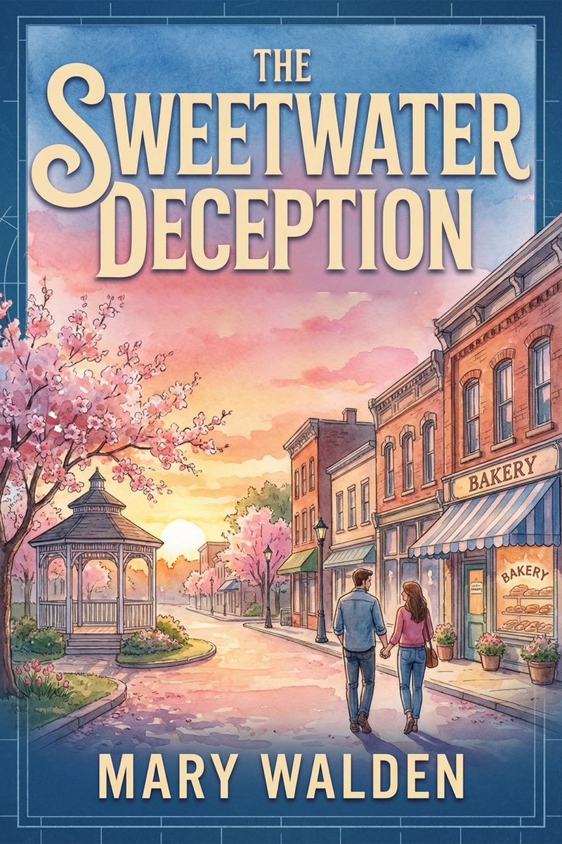 Cover of The Sweetwater Deception- A grumpy sunshine fake dating billionaire sweet small town romance (2026)