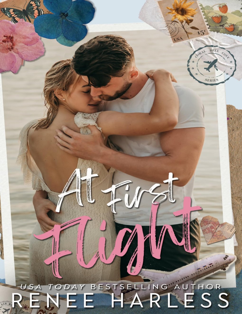 Cover of At First Flight: A Single Parent/Nanny, Billionaire, Small Town Romance (Coral Bell Cove Book 1)