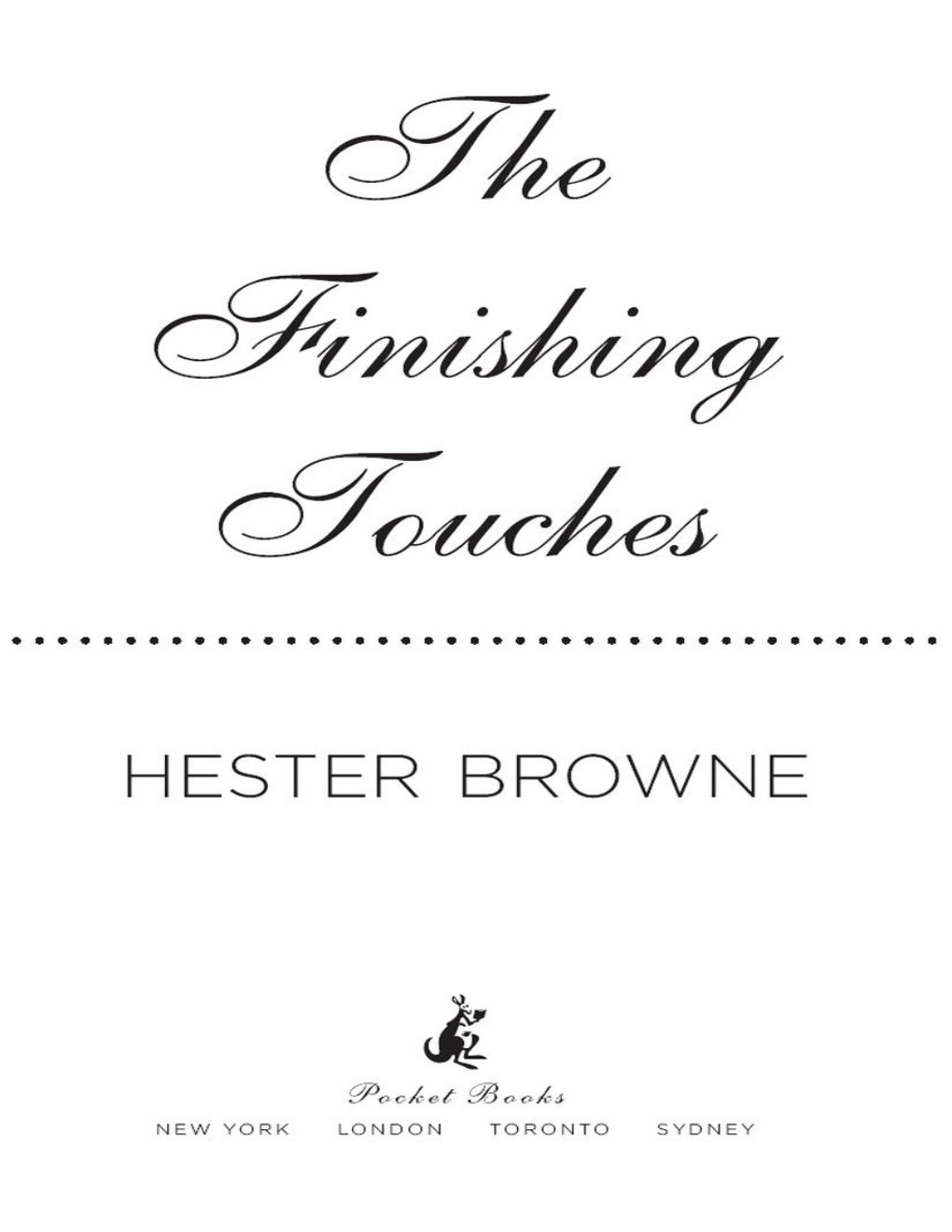 Cover of The Finishing Touches