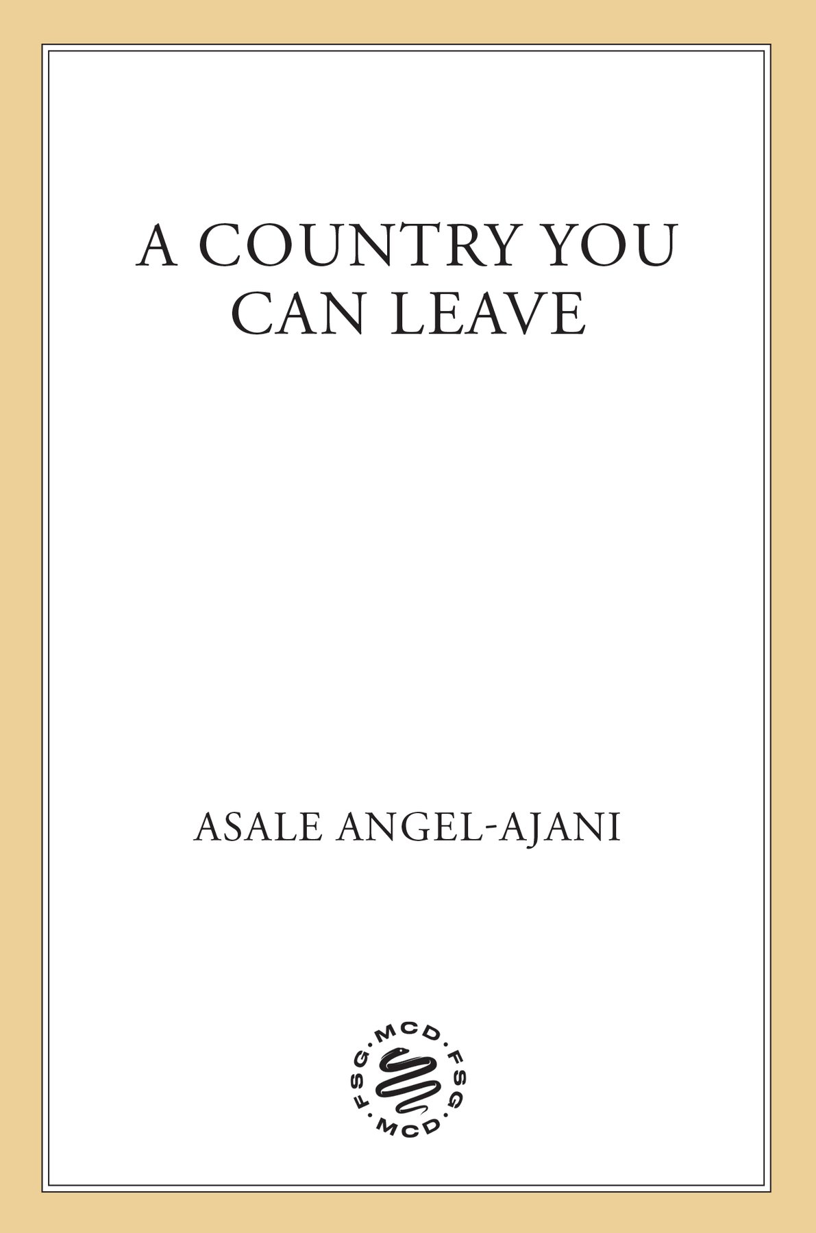 Cover of A Country You Can Leave
