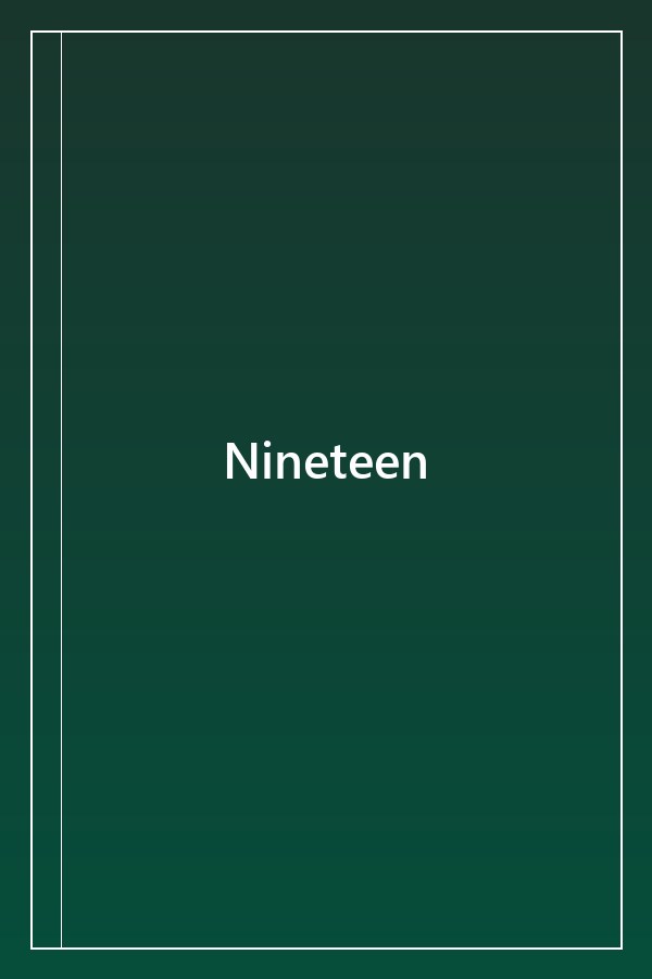 Cover of Nineteen (2000)