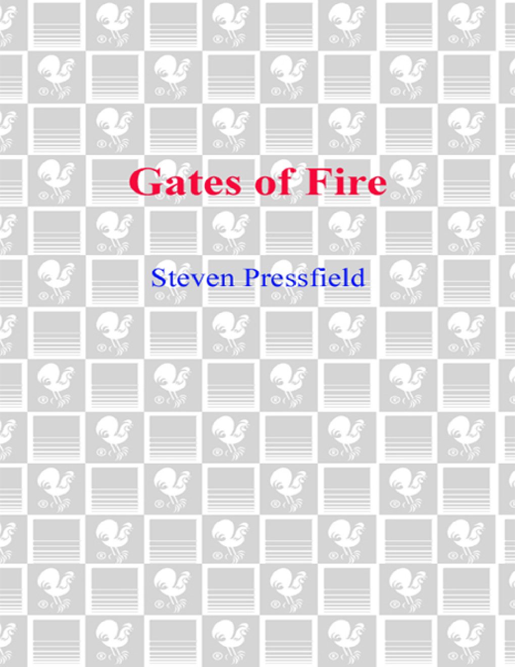 Cover of Gates of Fire