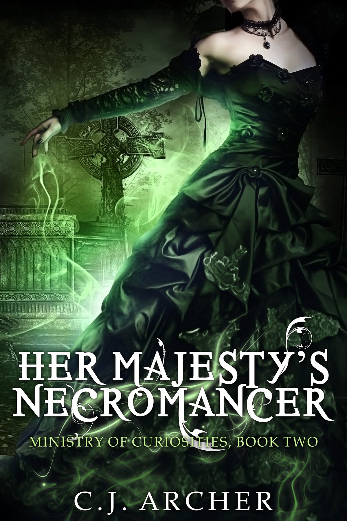 Cover of Her Majesty's Necromancer (1889)