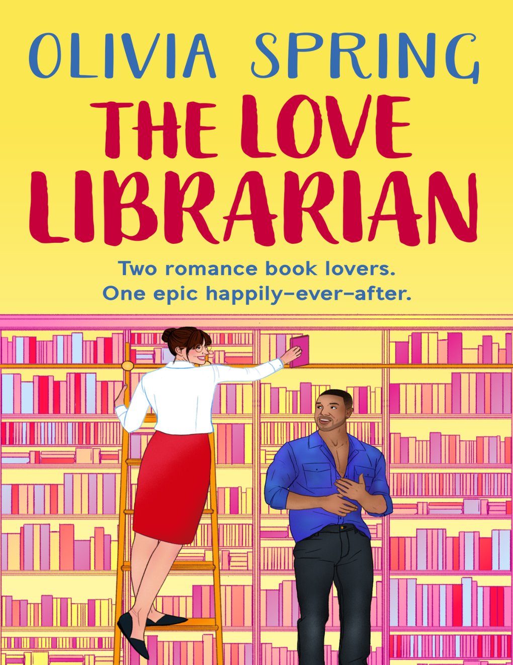 Cover of The Love Librarian: A friends-to-lovers, small-town romance… (The Romance Library Book 2)