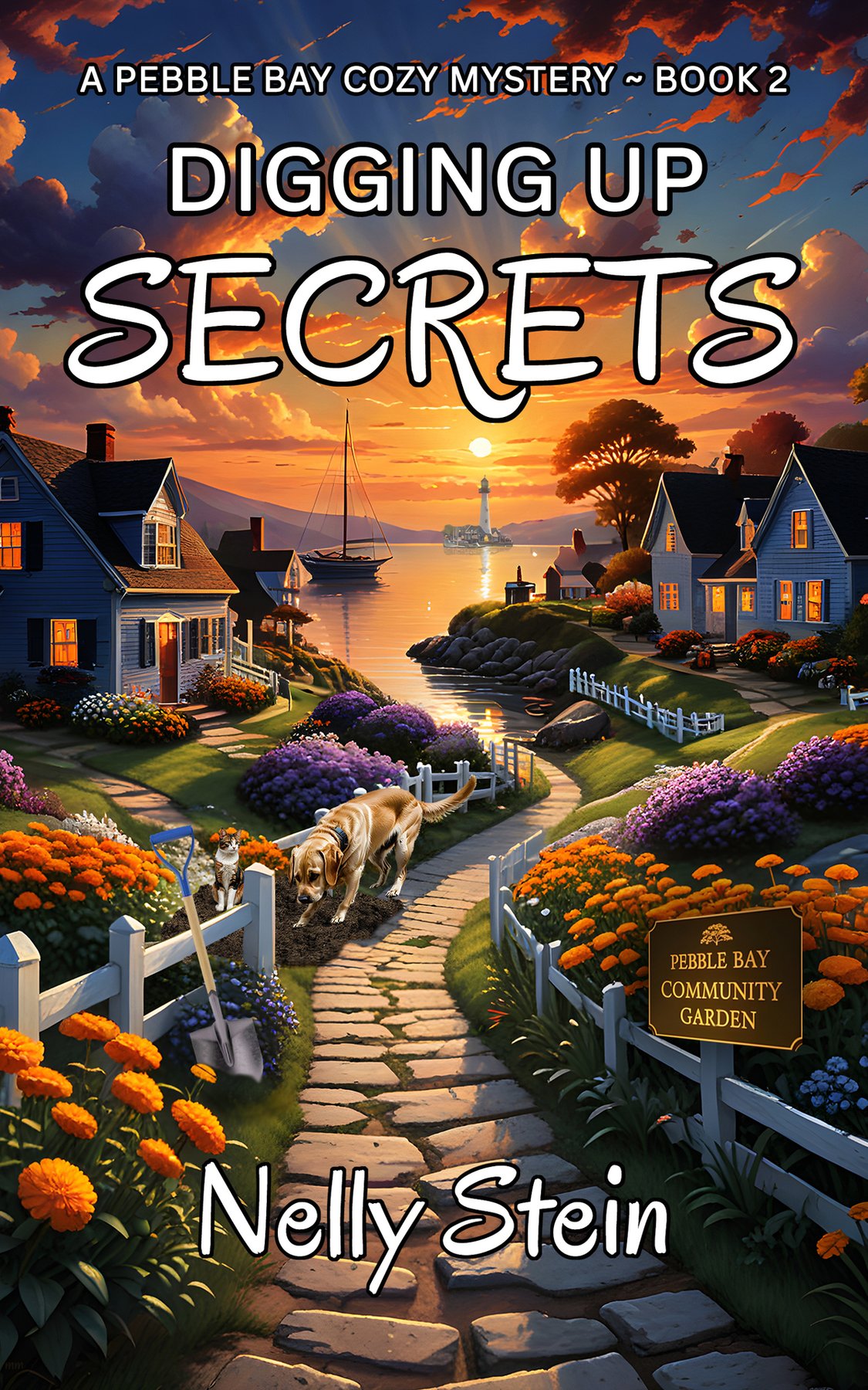 Cover of Digging Up Secrets: An undeniably fun small town cozy murder mystery (A Pebble Bay Cozy Mystery Book 2)