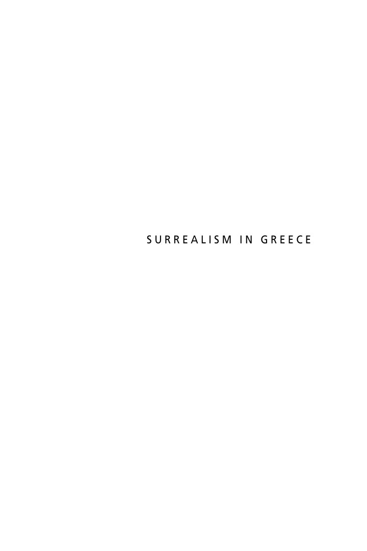 Cover of S u r r e a l i s m i n G r e e c e