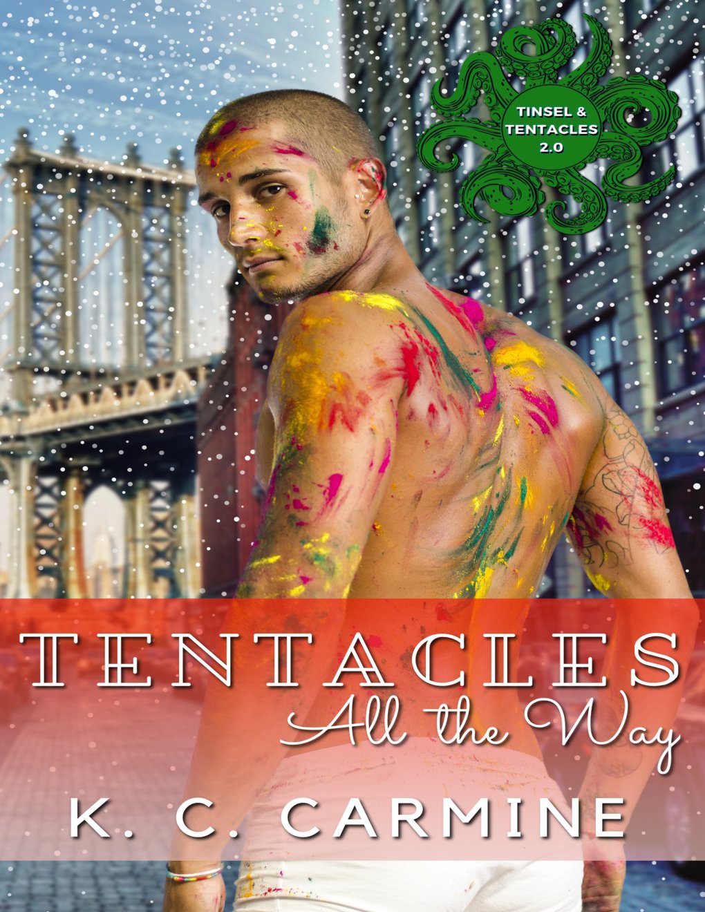 Cover of Tentacles All the Way: A Winter Holiday MM Tentacle Romance
