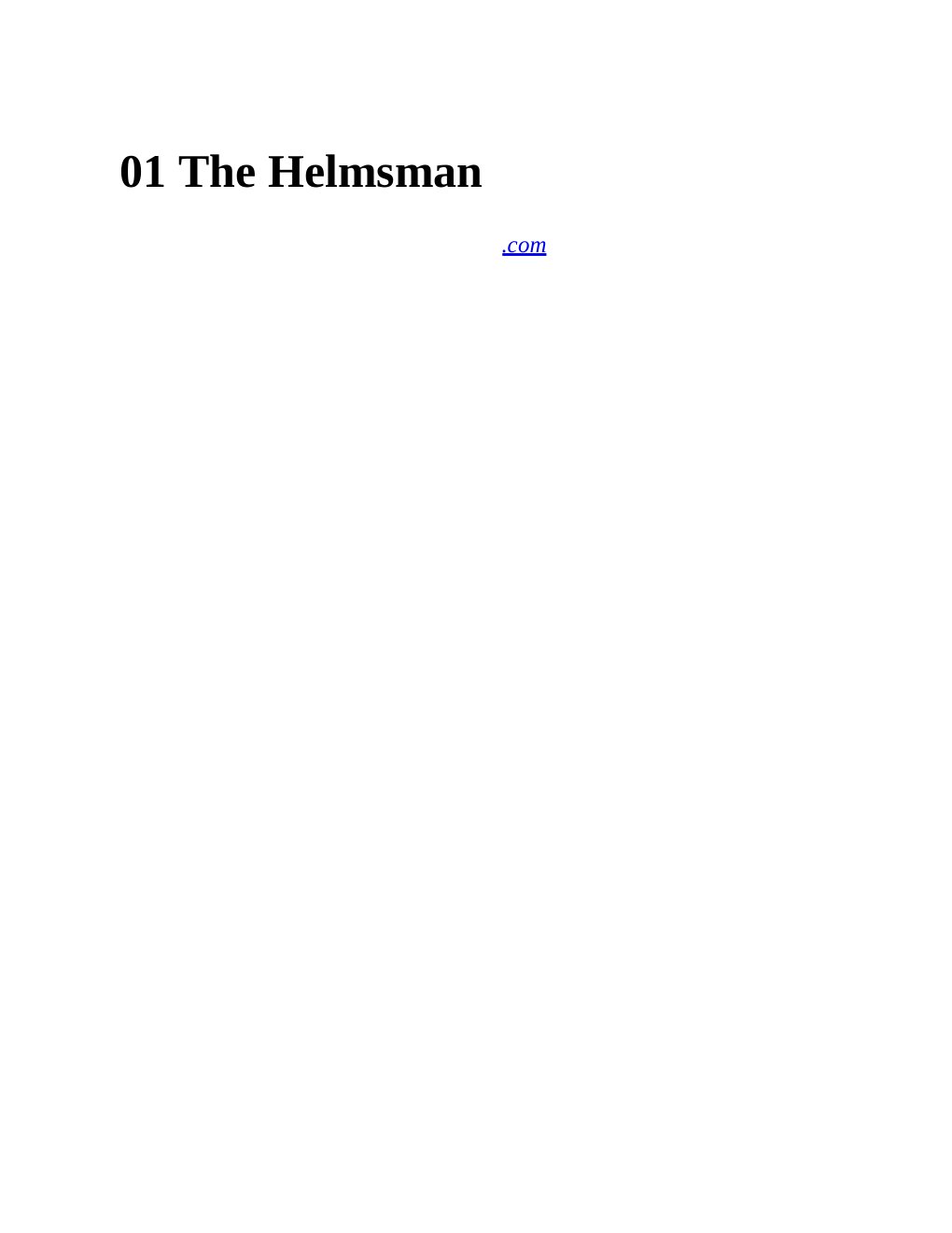 Cover of The Helmsman