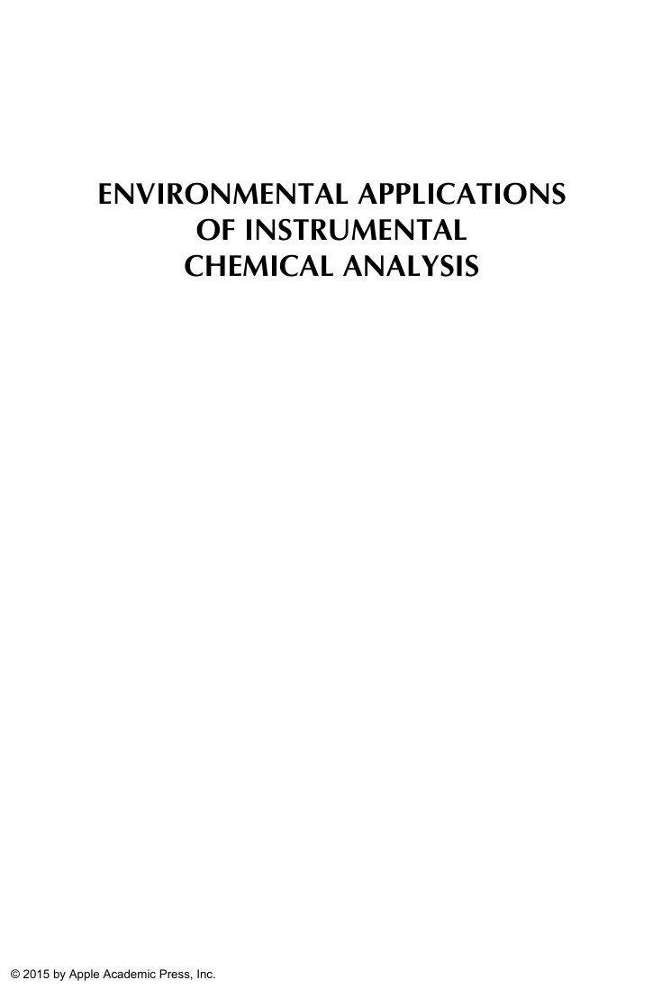 Cover of ENVIRONMENTAL APPLICATIONS