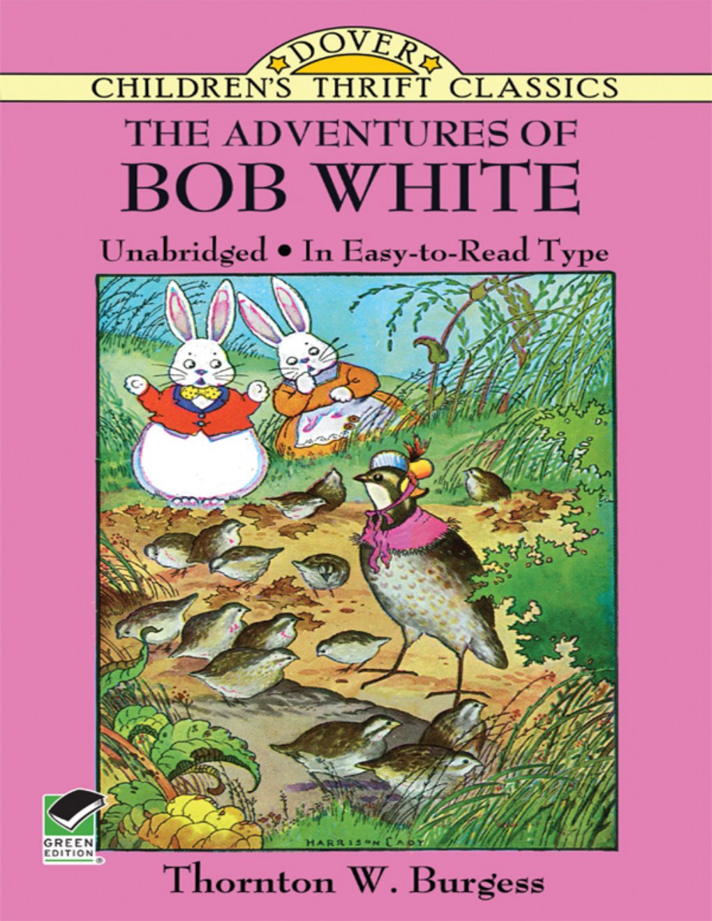 Cover of The Adventures of Bob White (1874)