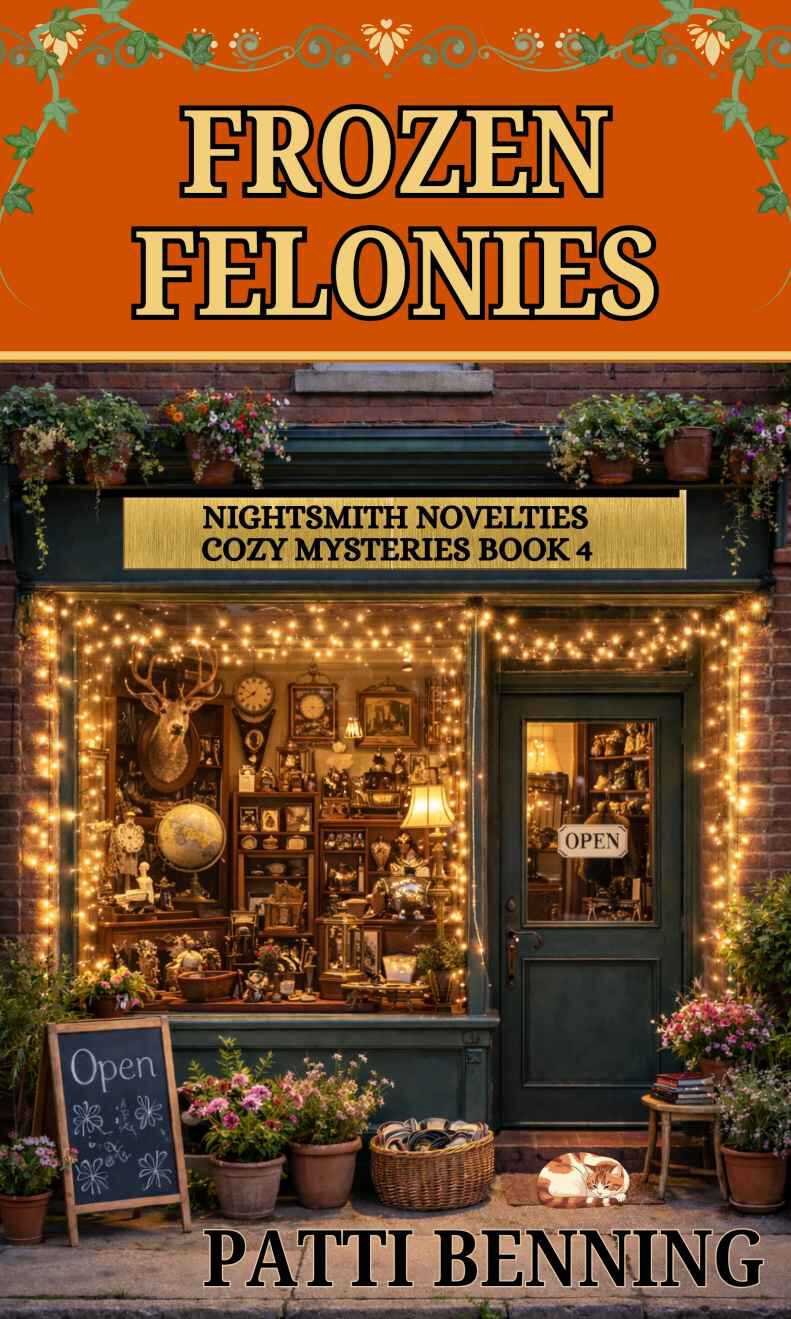 Cover of FROZEN FELONIES (NIGHTSMITH NOVELTIES COZY MYSTERIES Book 4)