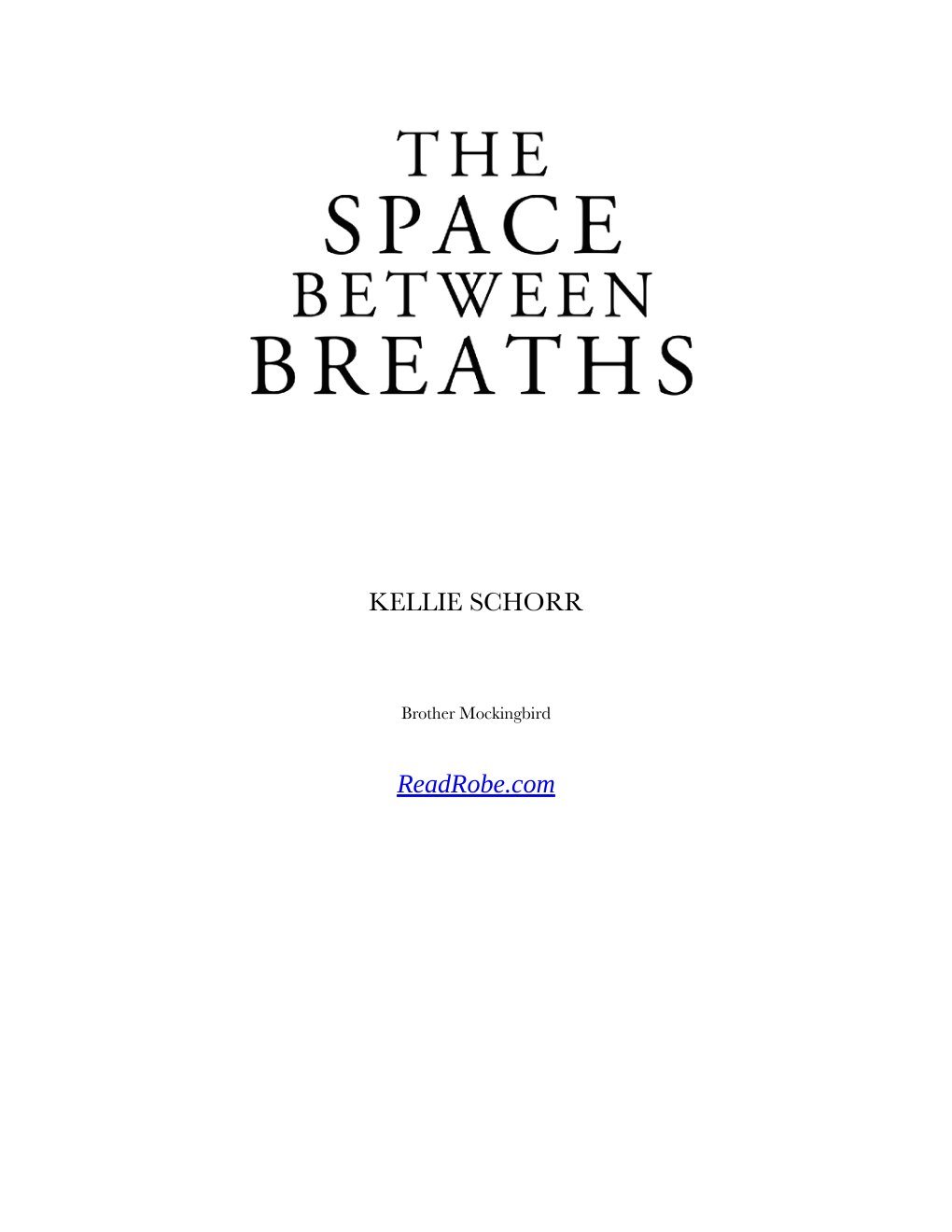 Cover of The Space Between Breaths