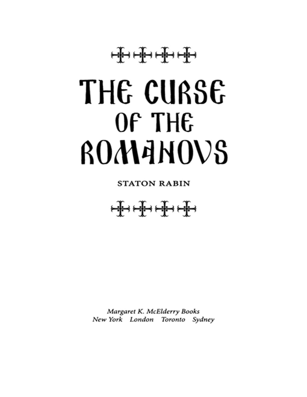 Cover of The Curse of the Romanovs