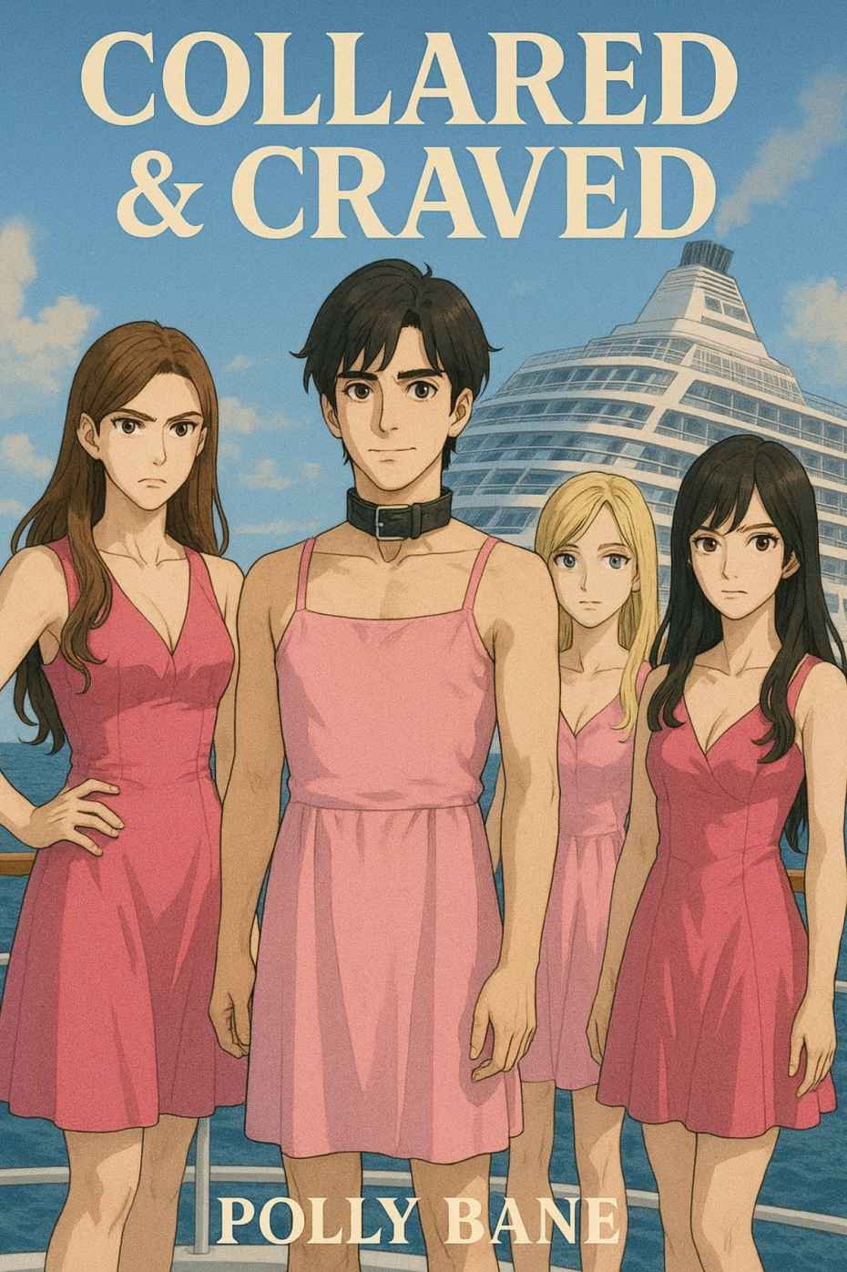 Cover of Collared & Craved: A Crossdressing Sissy Romance of Diaper Discipline, Public Humiliation, and Mommy Domme Control