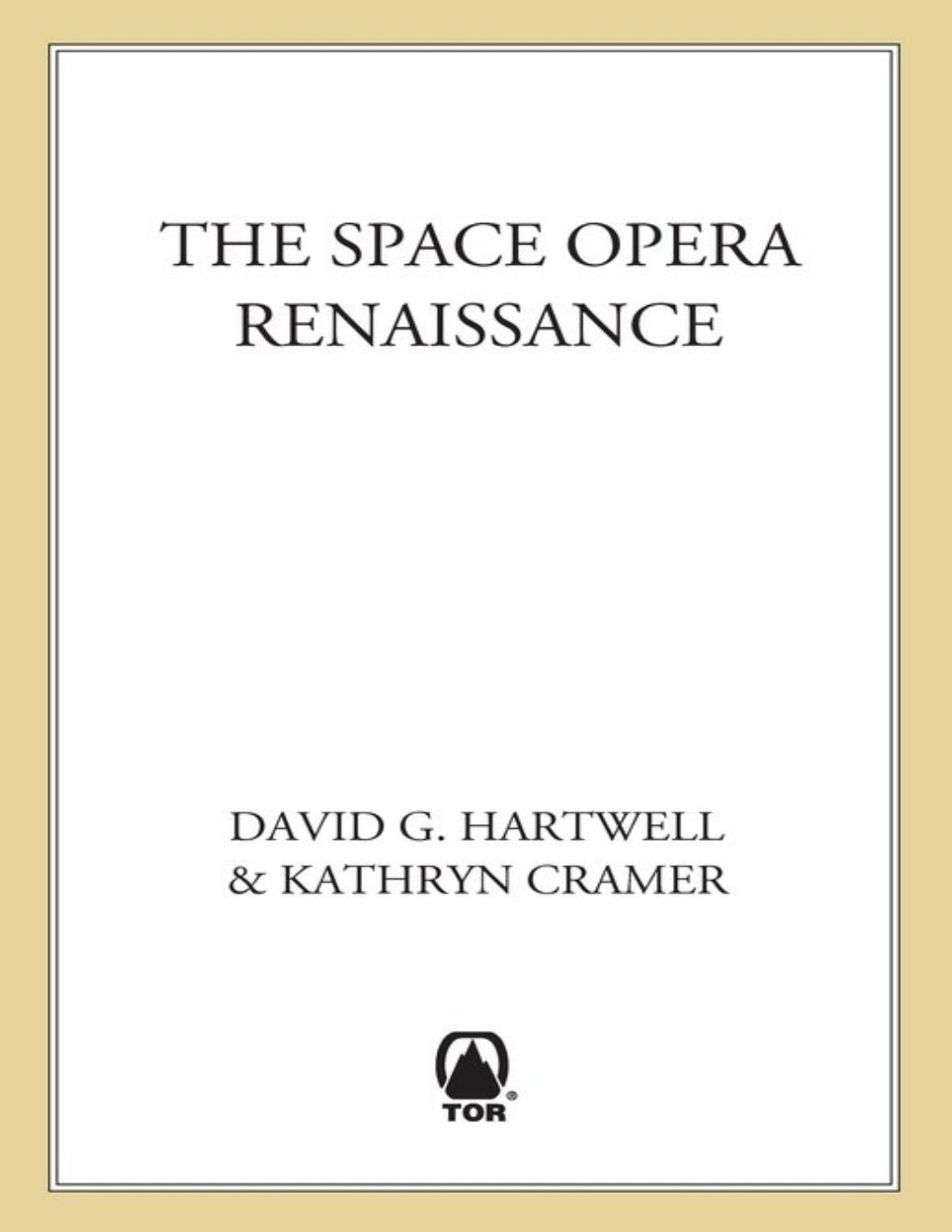 Cover of The Space Opera Renaissance