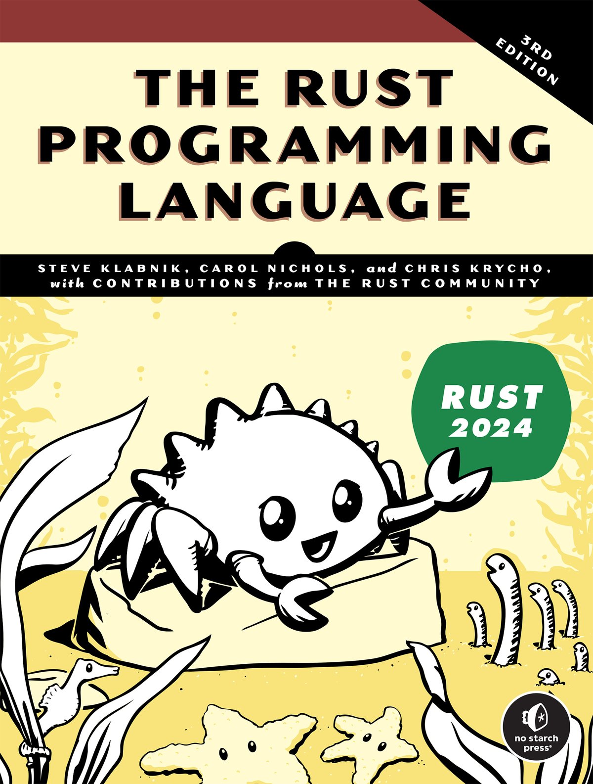 Cover of The Rust Programming Language, 3rd