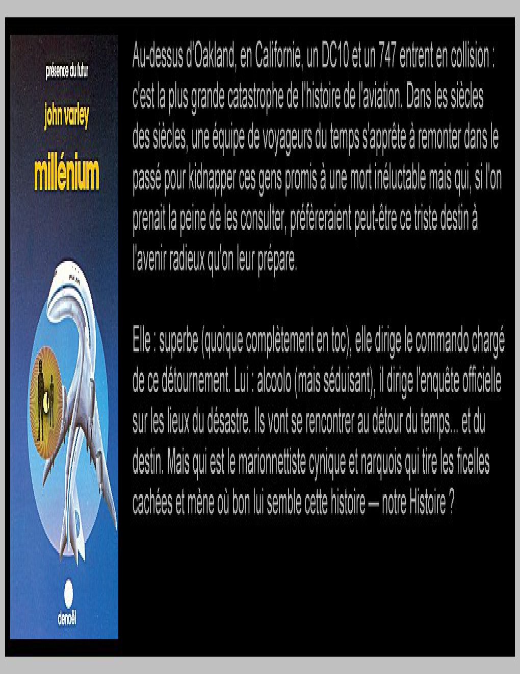 Cover of Millenium_French_Edition_-_VARLEY_John