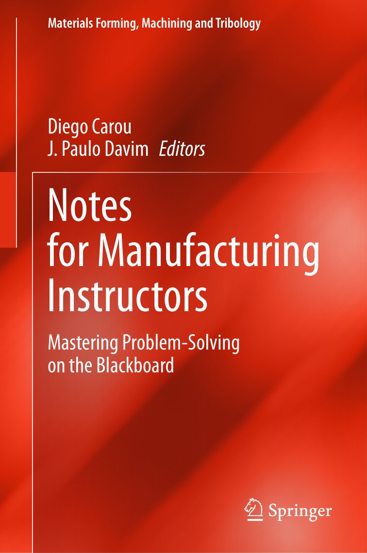 Cover of Notes for Manufacturing Instructors (2004)
