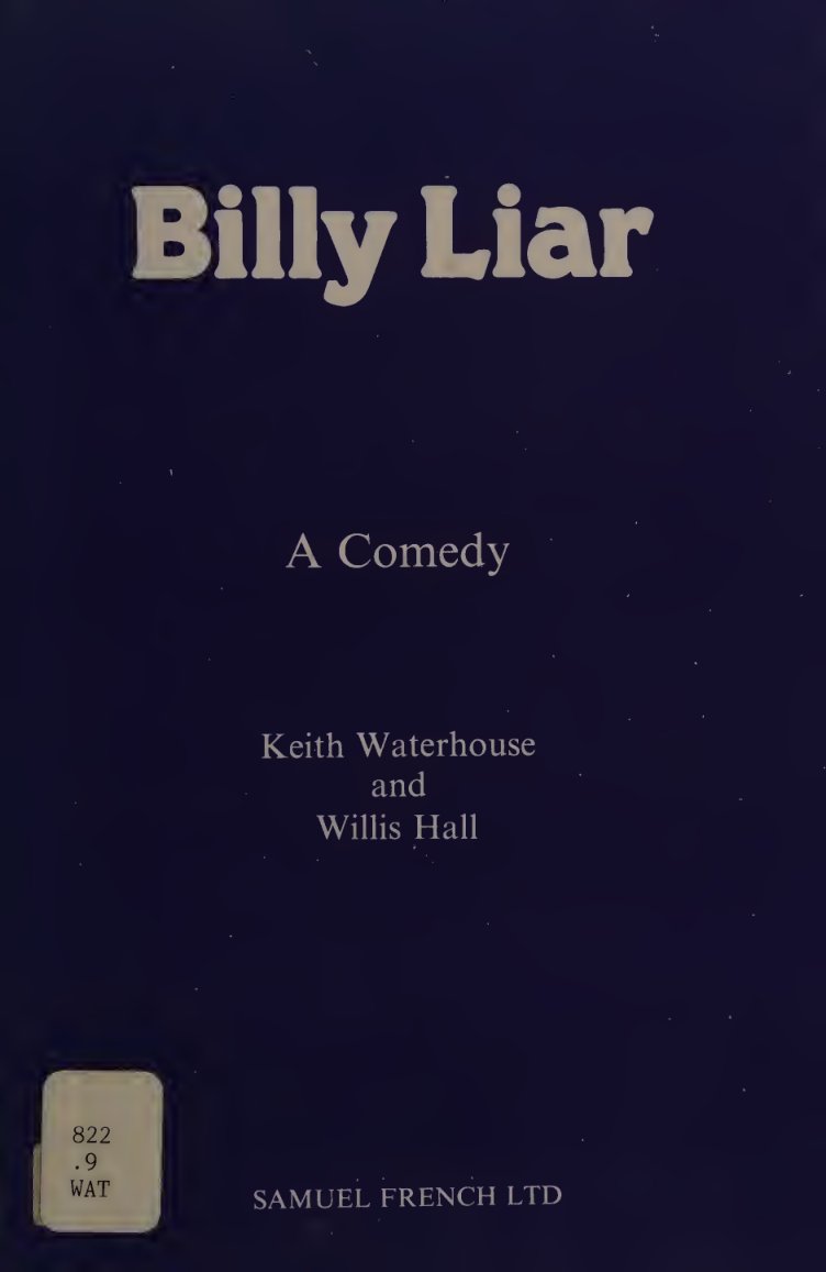 Cover of Billy Liar : a comedy