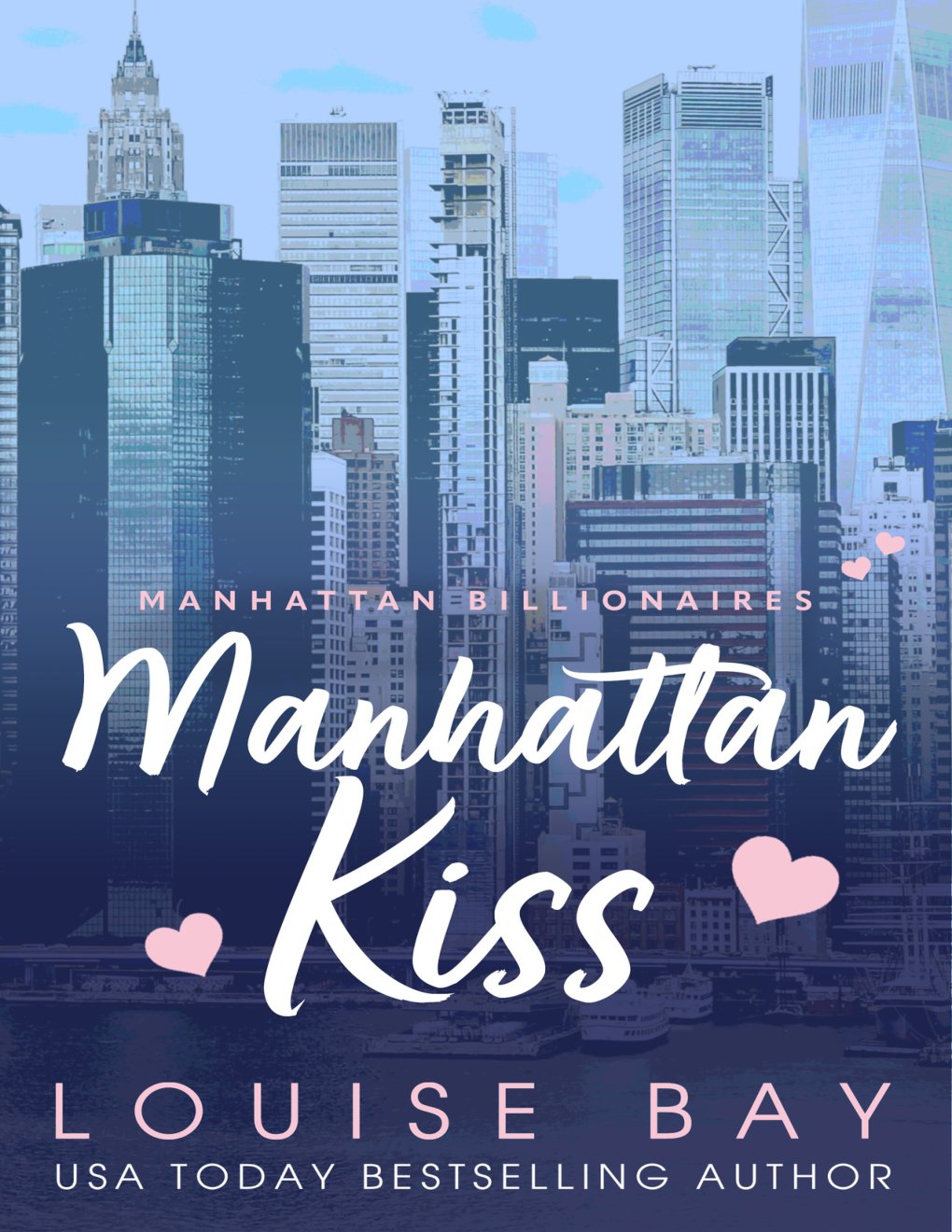 Cover of Manhattan Kiss: A Single Dad Billionaire Romance