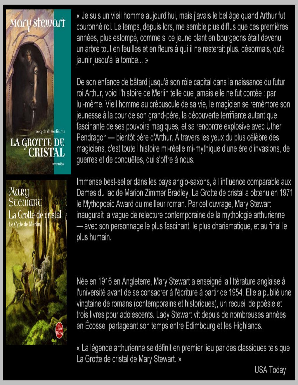 Cover of La_grotte_de_cristal_French_Edition_-_STEWART_Mary