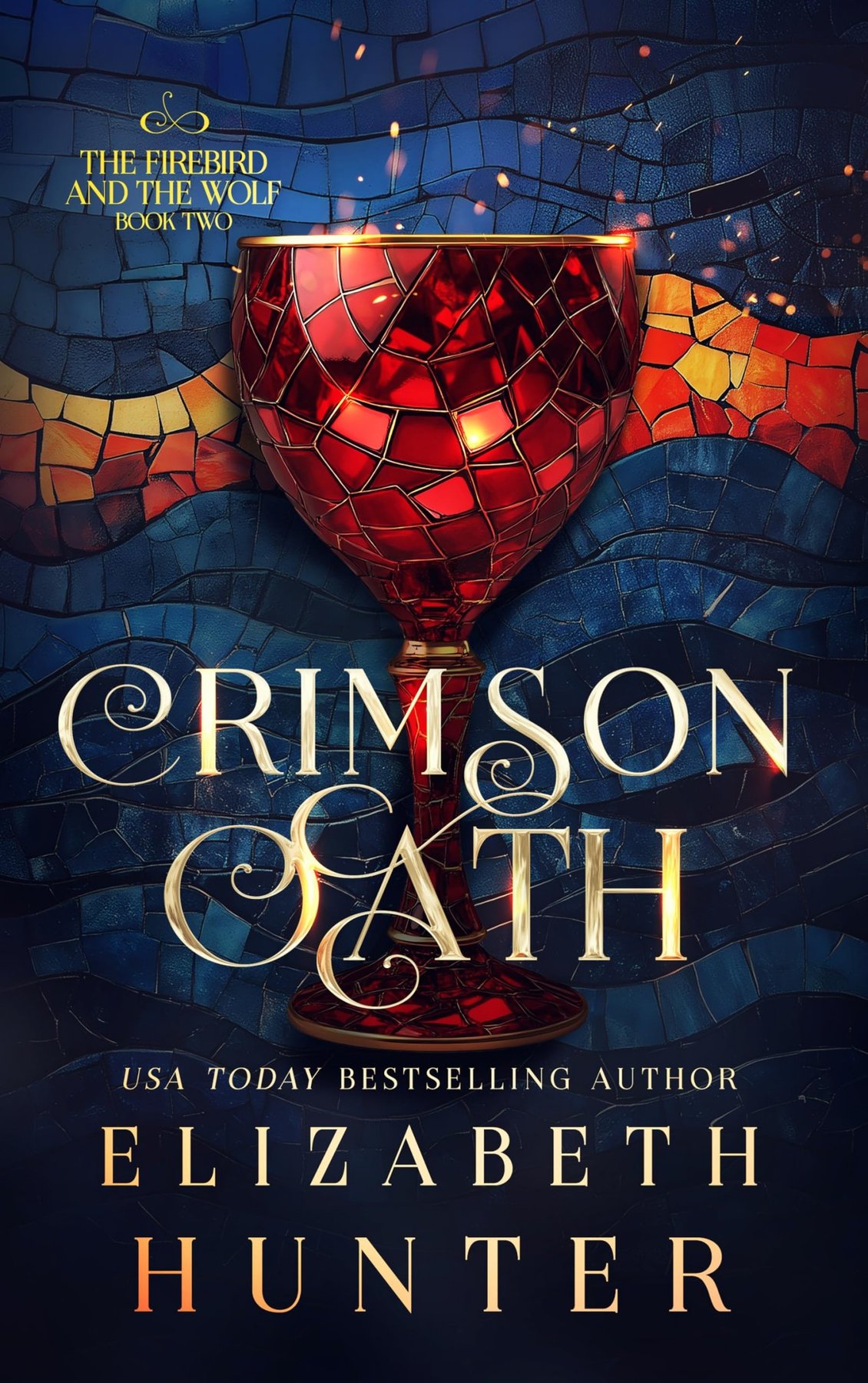 Cover of Crimson Oath: A Vampire Fantasy Novel (The Firebird and the Wolf Book 2)