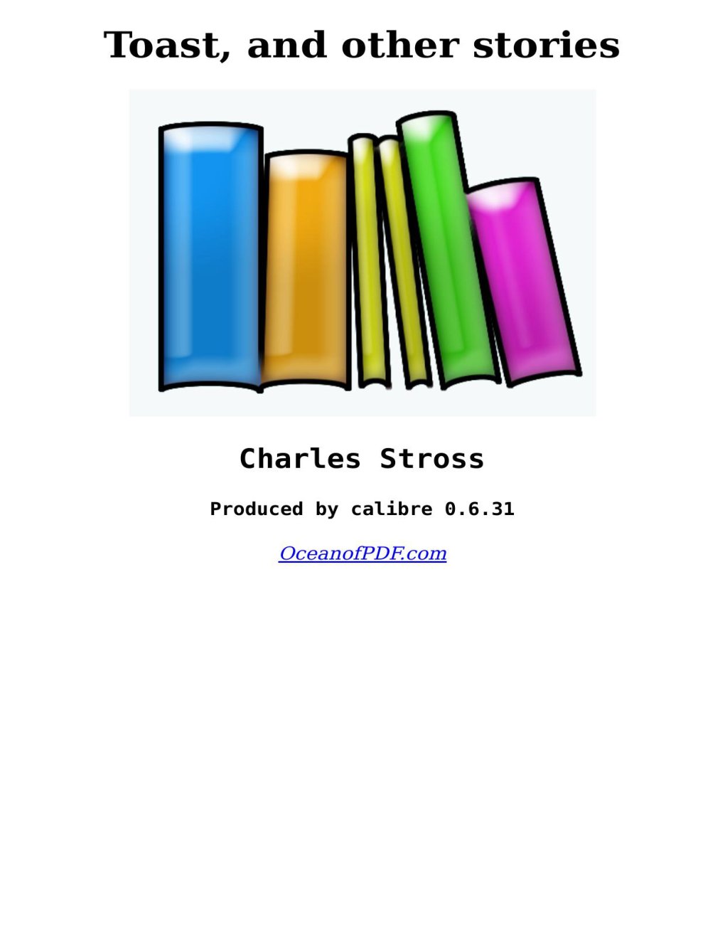 Cover of Toast, and other stories