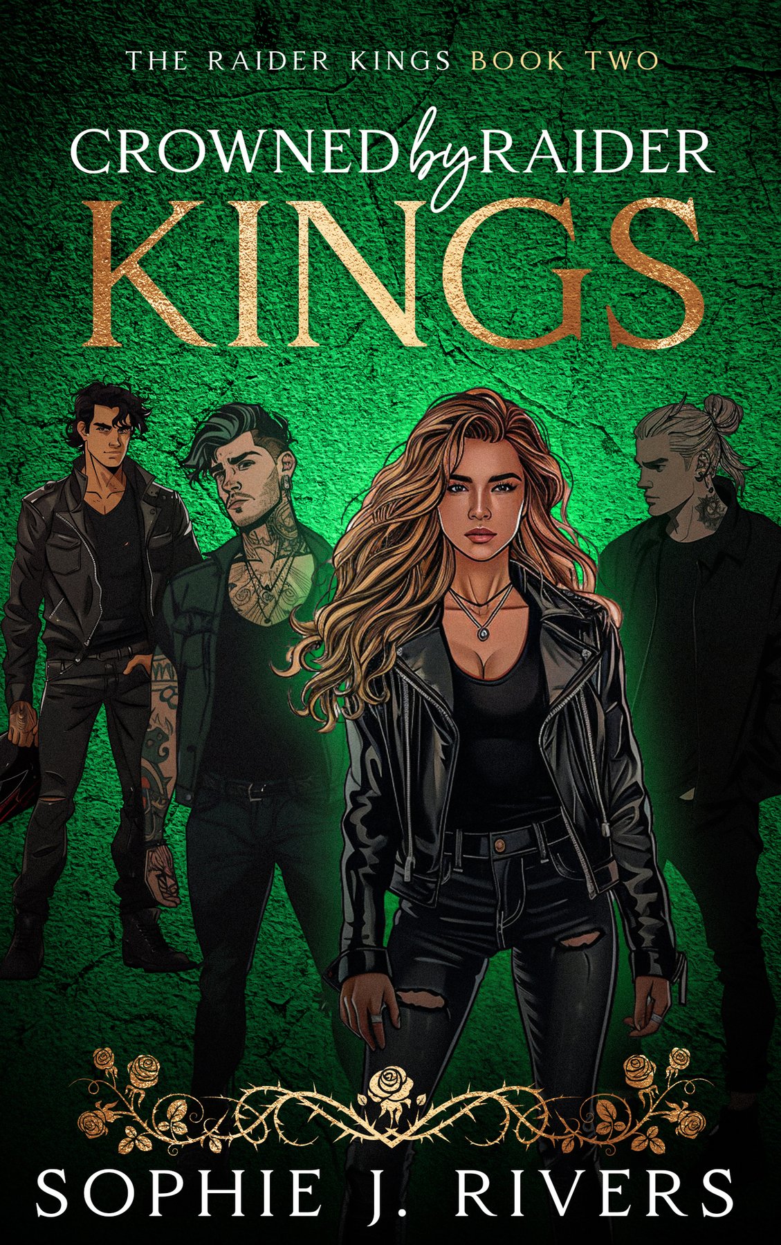 Cover of Crowned By Raider Kings: A Dark Reverse Harem Romance (The Raider Kings Book 2)
