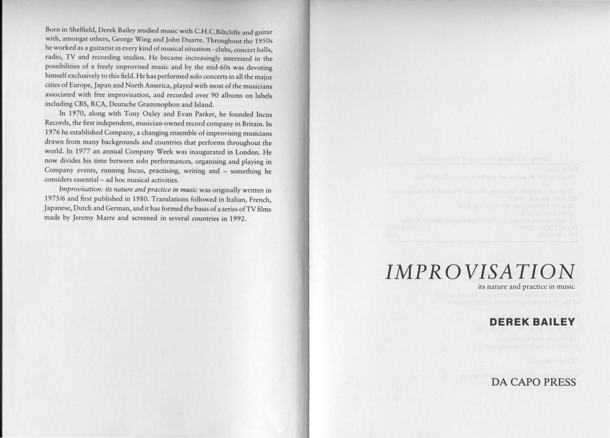 Cover of IMPROVISATION