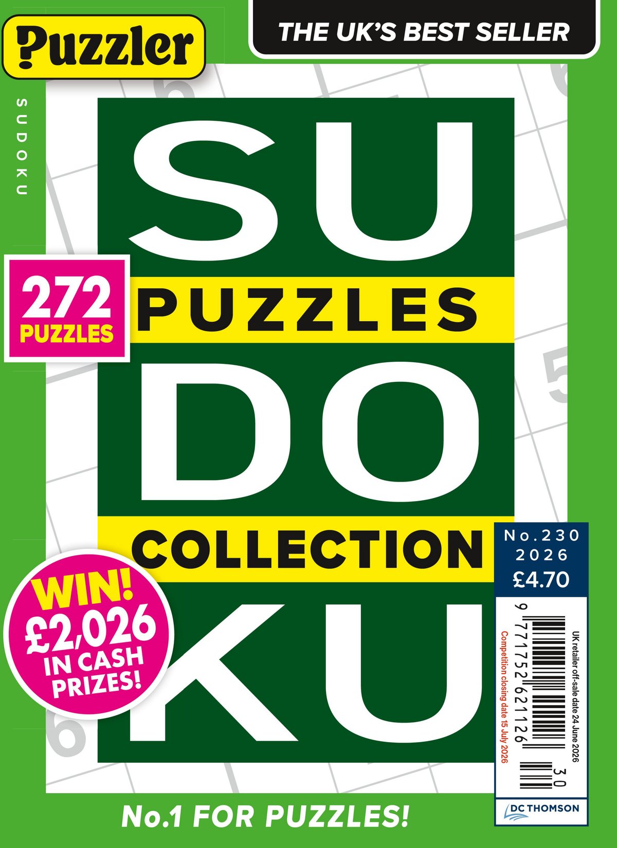 Cover of Puzzler Sudoku Puzzles Collection (2026)