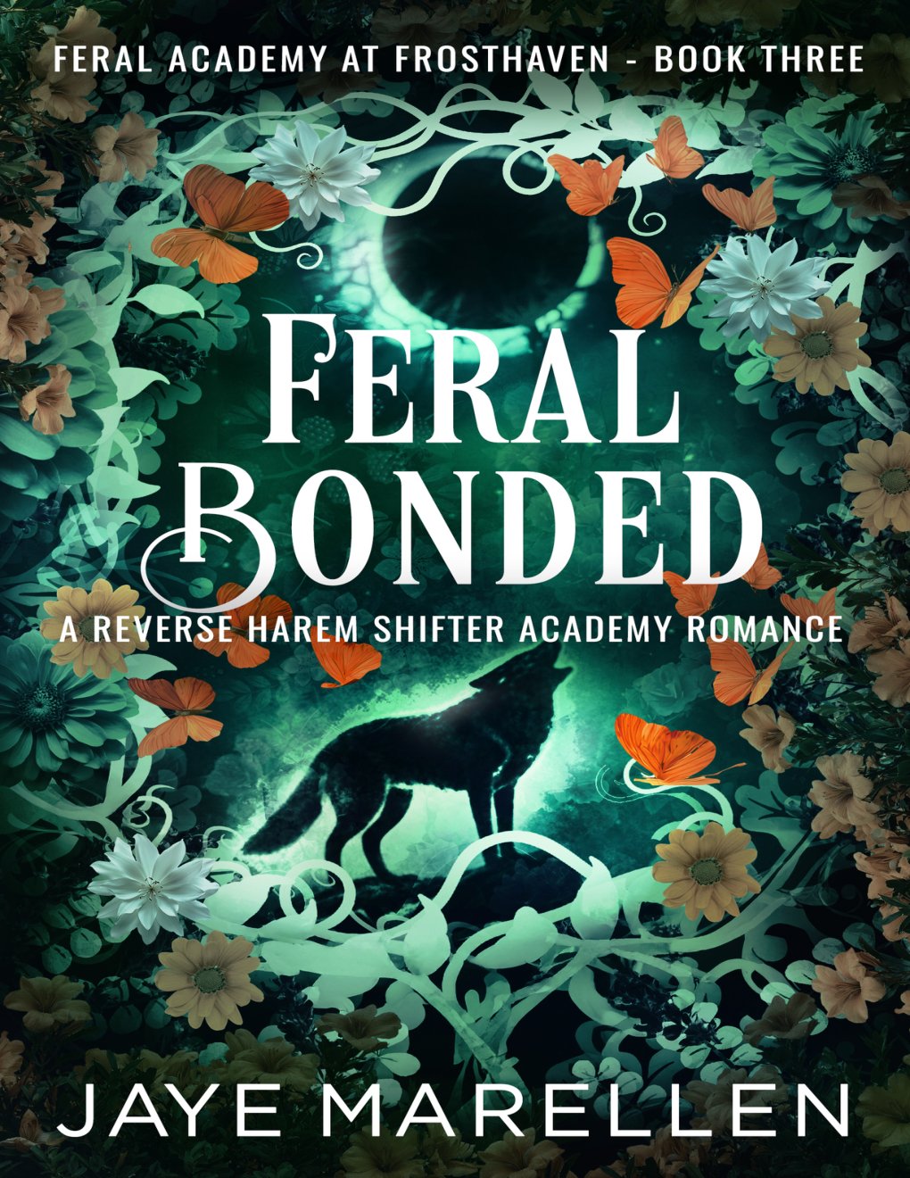 Cover of Feral Bonded: A Reverse Harem Shifter Academy Romance