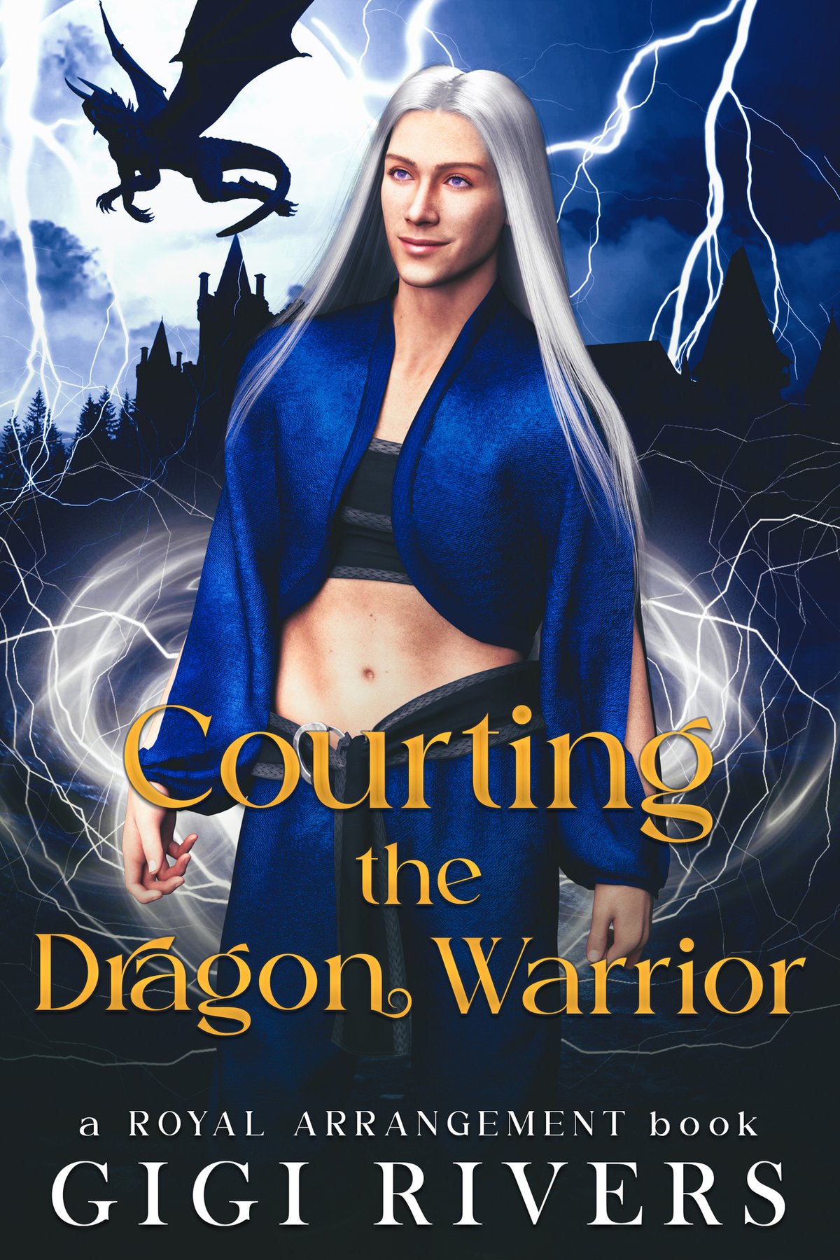 Cover of Courting the Dragon Warrior (A Royal Arrangement Book 2)