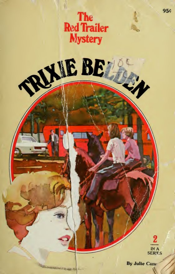 Cover of Trixie Belden and the red trailer mystery