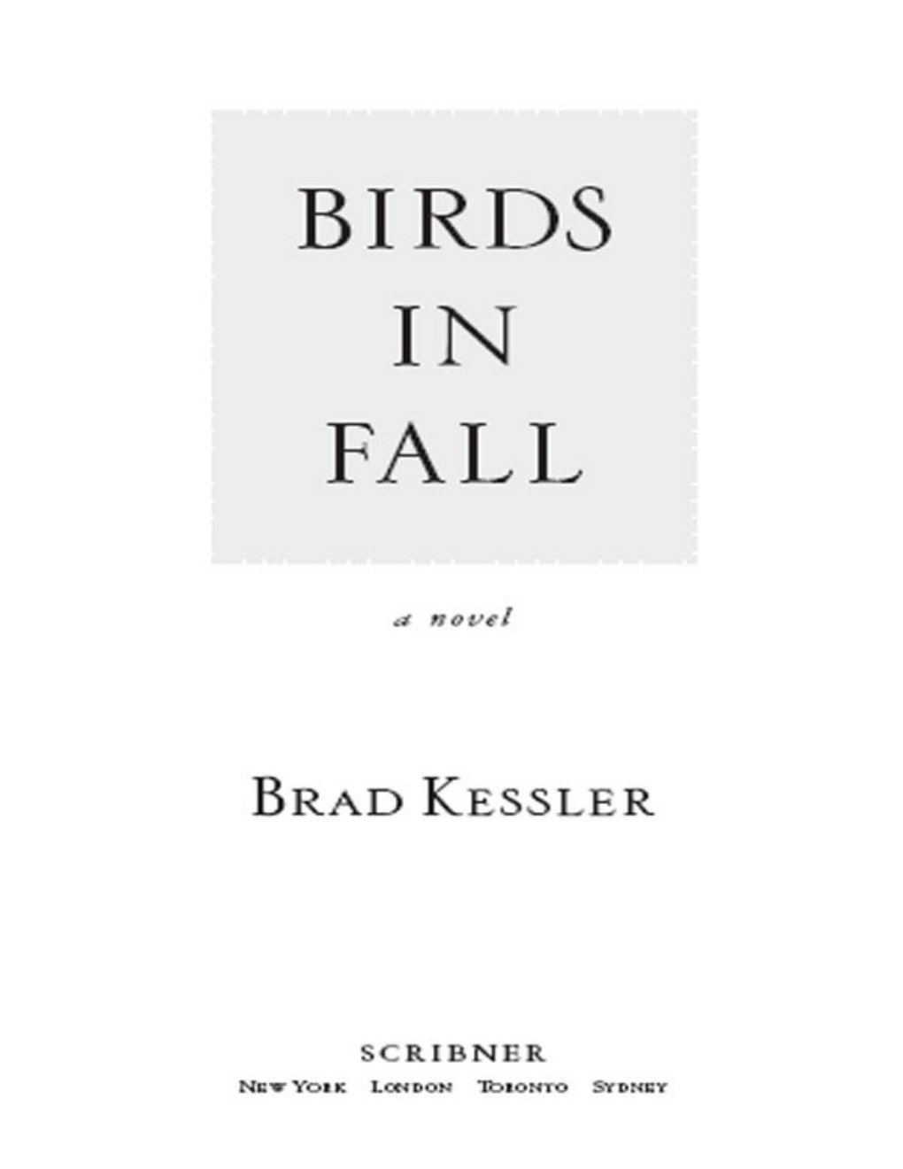 Cover of Birds in Fall