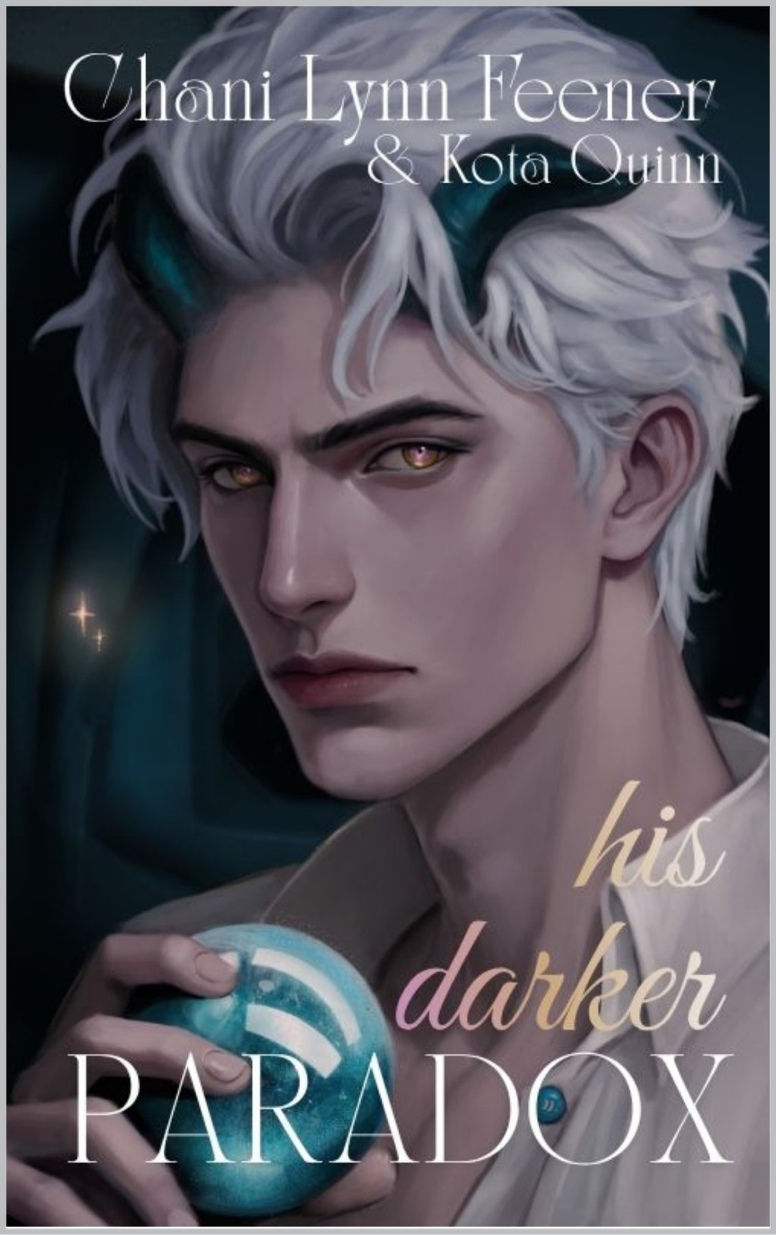 Cover of His Darker Paradox: A Dark MM Sci-Fi Romance