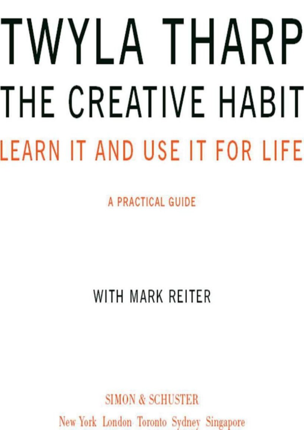Cover of The Creative Habit (1965)