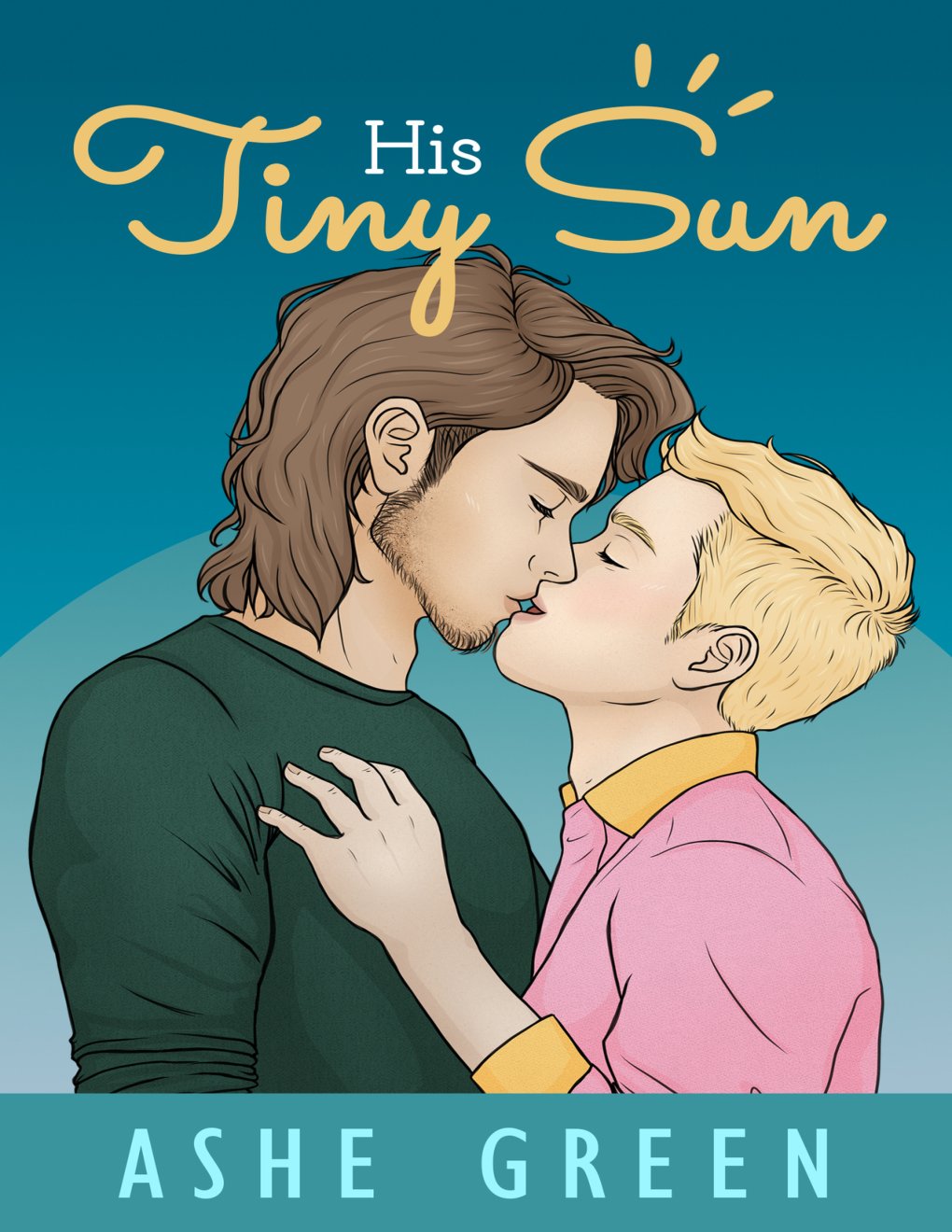Cover of His Tiny Sun: A Grumpy & Sunshine MM Romance