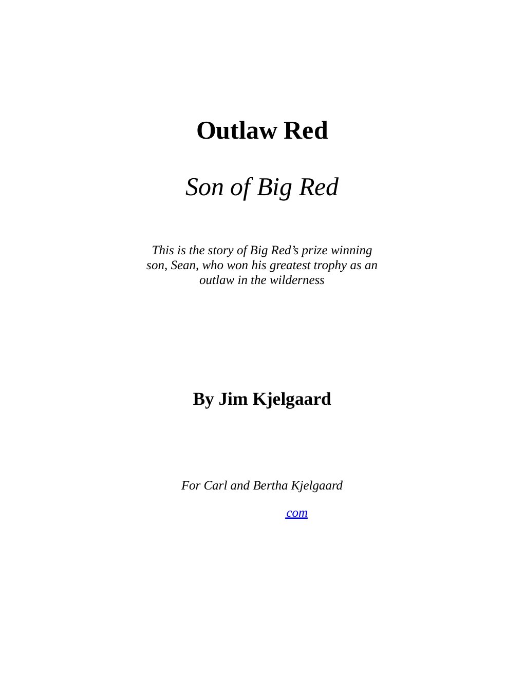 Cover of Outlaw Red