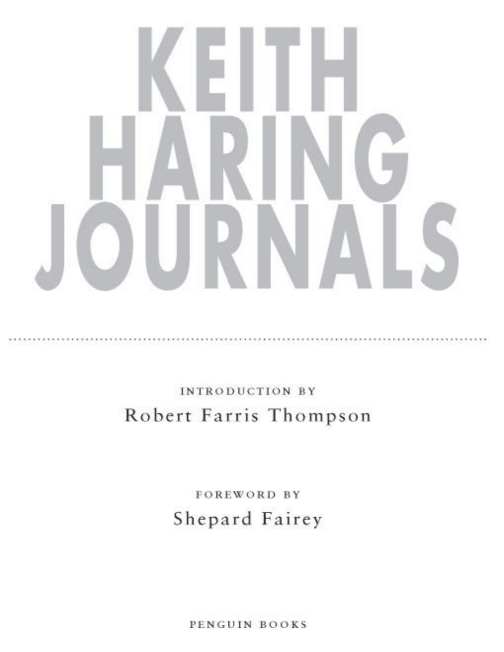 Cover of Keith Haring Journals