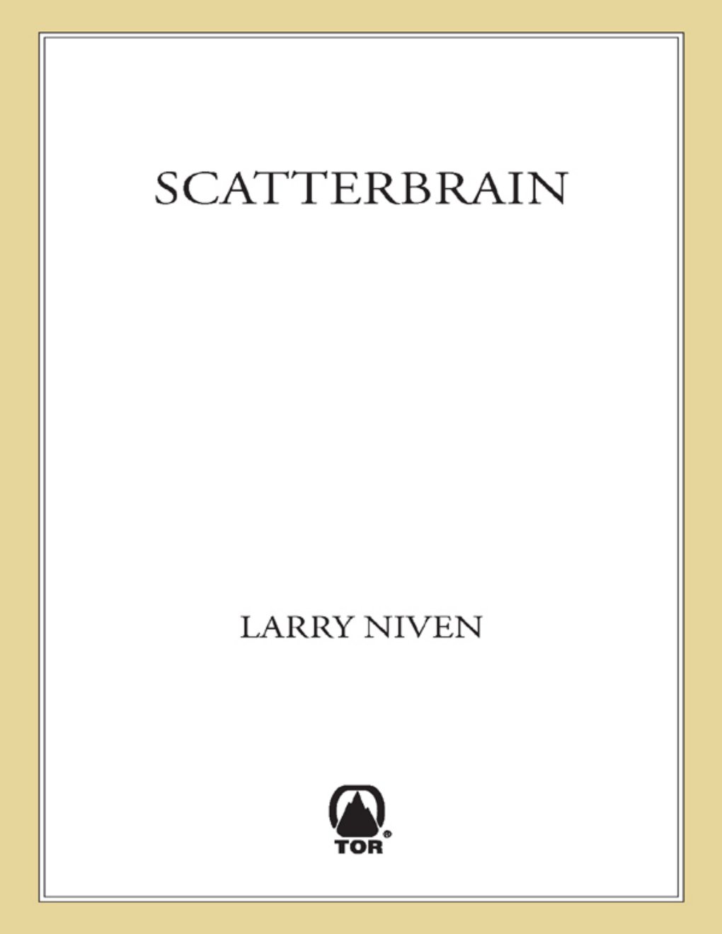 Cover of Scatterbrain (2003)